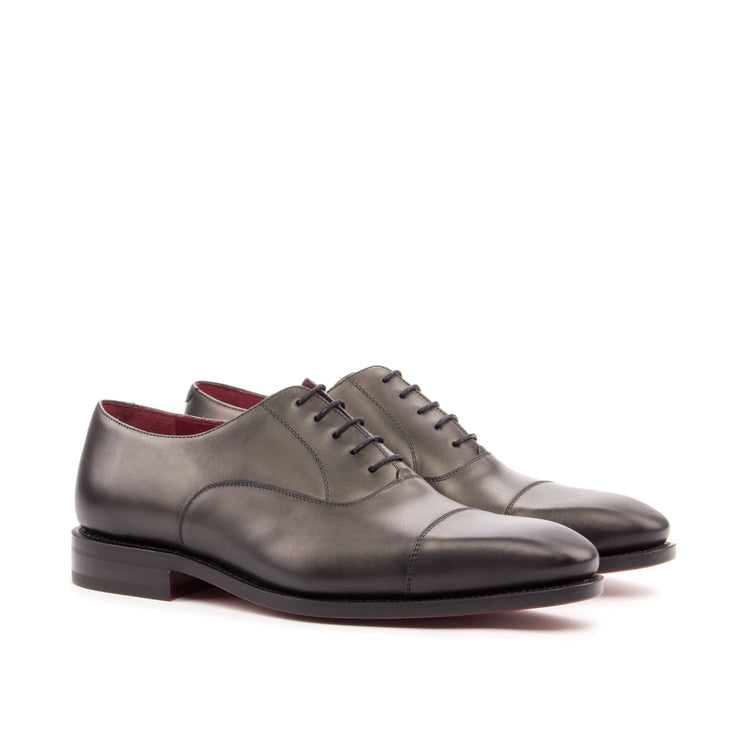 Burnished Leather Oxford Cap Toe