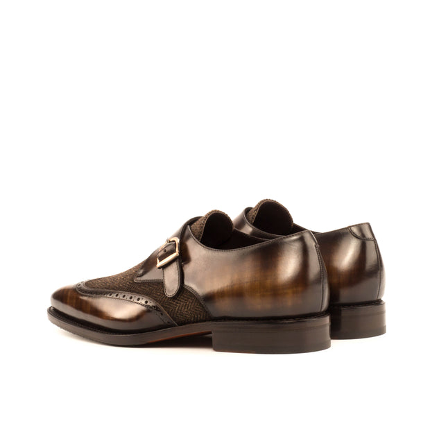 Single Monk Strap Custom Patina