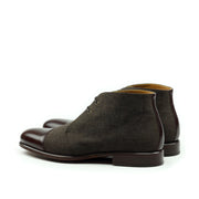 Flannel and Leather Chukka Cap Toe